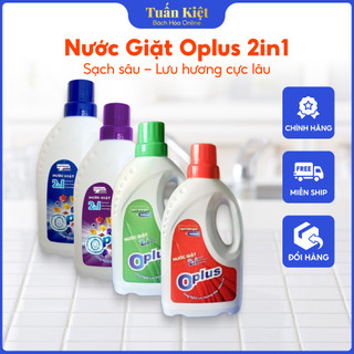 Nước giặt, nước giặt oplus 2in1 công nghệ lưu hương kép, thơm lâu mềm vải can 1l