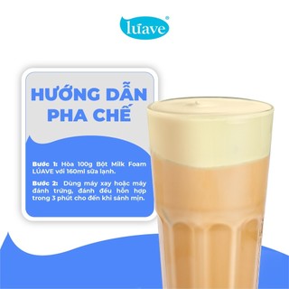 Bột Milk Foam Phô Mai LÚAVE 500G - Pha Chế Váng Sữa Kem Cheese, Kết Hợp Với Trà Sữa, Trà Trái Cây