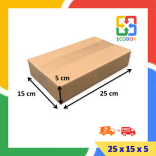 ECOBOX - 25x15x5 COMBO 10 Thùng Hộp Carton Đóng Hàng Tiết Kiệm