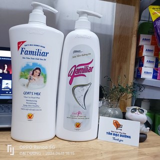 Sữa tắm trắng da, dưỡng ẩm Familiar 1000ml