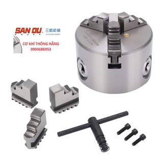 Mâm cặp cơ k11-80, mâm 3 chấu tự định tâm phi 80mm. hiệu sandu chính hãng