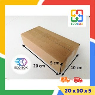 ECOBOX - 20x10x5 COMBO 100 hộp bìa carton đóng hàng