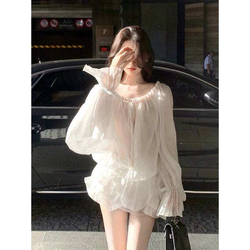 [Private Order] váy trắng voan mỏng