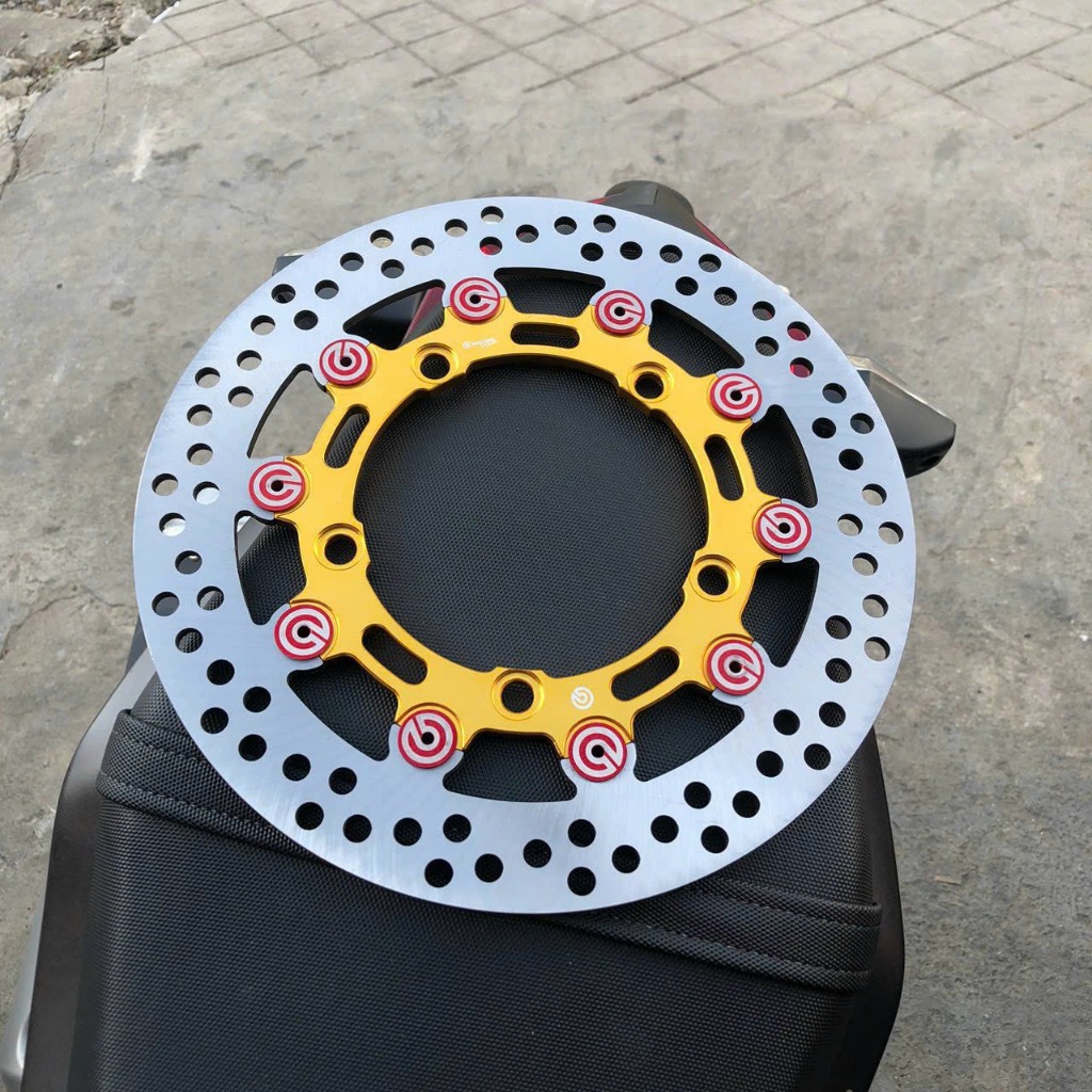 👉 Dĩa thắng trước Ex150 Ex155 mâm Zin 5 lỗ size 267mm 👉 (Mẫu 10 nút SIÊU HÓT 2024)