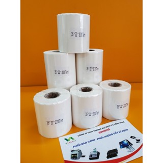 [COMBO 20 CUỘN] Giấy tem in mã vạch 35x22 tem nhiệt 2 tem 70x22 mm tem ghi chú 72x22 giấy nhiệt 74x22 nhãn dán decal