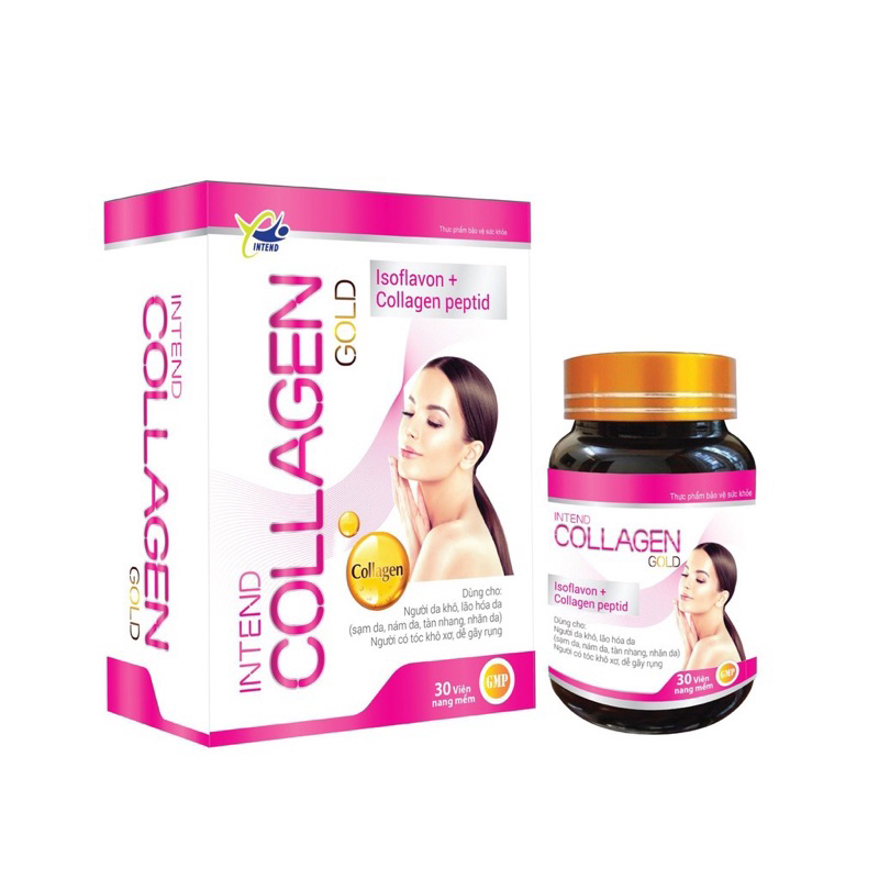 Intend Collagen Gold – Viên uống đẹp da.