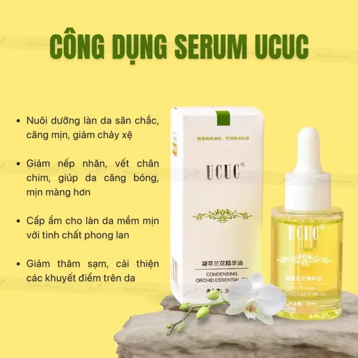 Serum Trẻ Hóa Làn Da Ucuc, Serum Chống Lão Hóa, Giảm Nếp Nhăn, Mờ Nám Sạm, Dưỡng Da Trắng Sáng, Tươi Trẻ