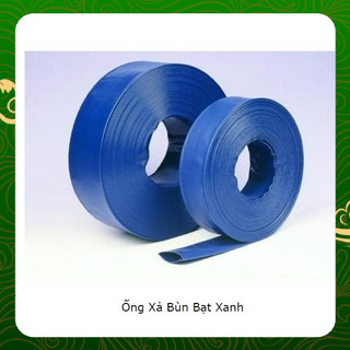 Ống bơm vải bạt phi 50 phi 76 dài 43 mét Ống bạt cốt vải dù màu xanh