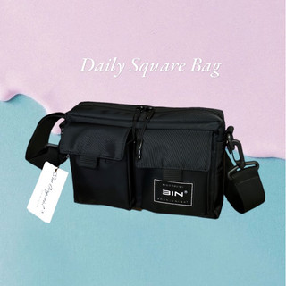 Túi đeo chéo nam nữ Daily Square Cao cấp Dù PU