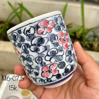 Chậu, ly gốm Nhật trồng sen đá (miệng 6-8cm) (khoan lỗ free theo yc)