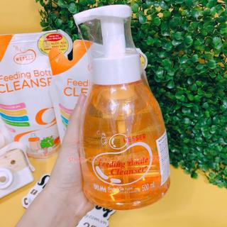 Nước Rửa Bình Sữa cho bé tạo bọt Wesser Dạng Chai 500ml