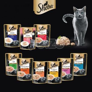 Sheba - pate ngâm sốt giành cho mèo con và mèo trưởng thành gói 70g