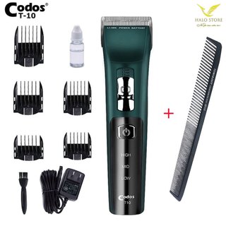 Tông Đơ Cắt Tóc Codos T10 Chuyên Fade, Lưỡi Phủ TiTan Sắc Bén - HÀNG CHÍNH HÃNG