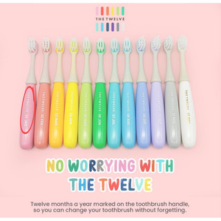 Bàn chải đánh răng siêu mềm và Kem đánh răng cho bé THE TWELVE nội địa Hàn