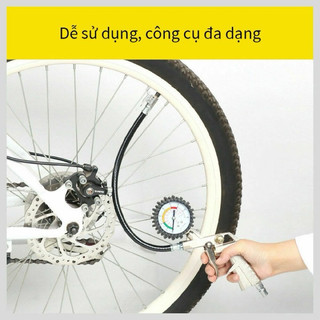 Bơm lớp xe có đồng hồ đo áp suất