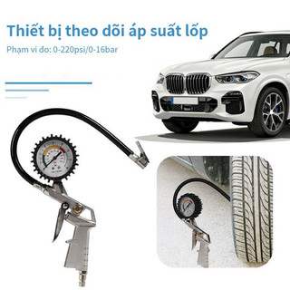 Bơm lớp xe có đồng hồ đo áp suất