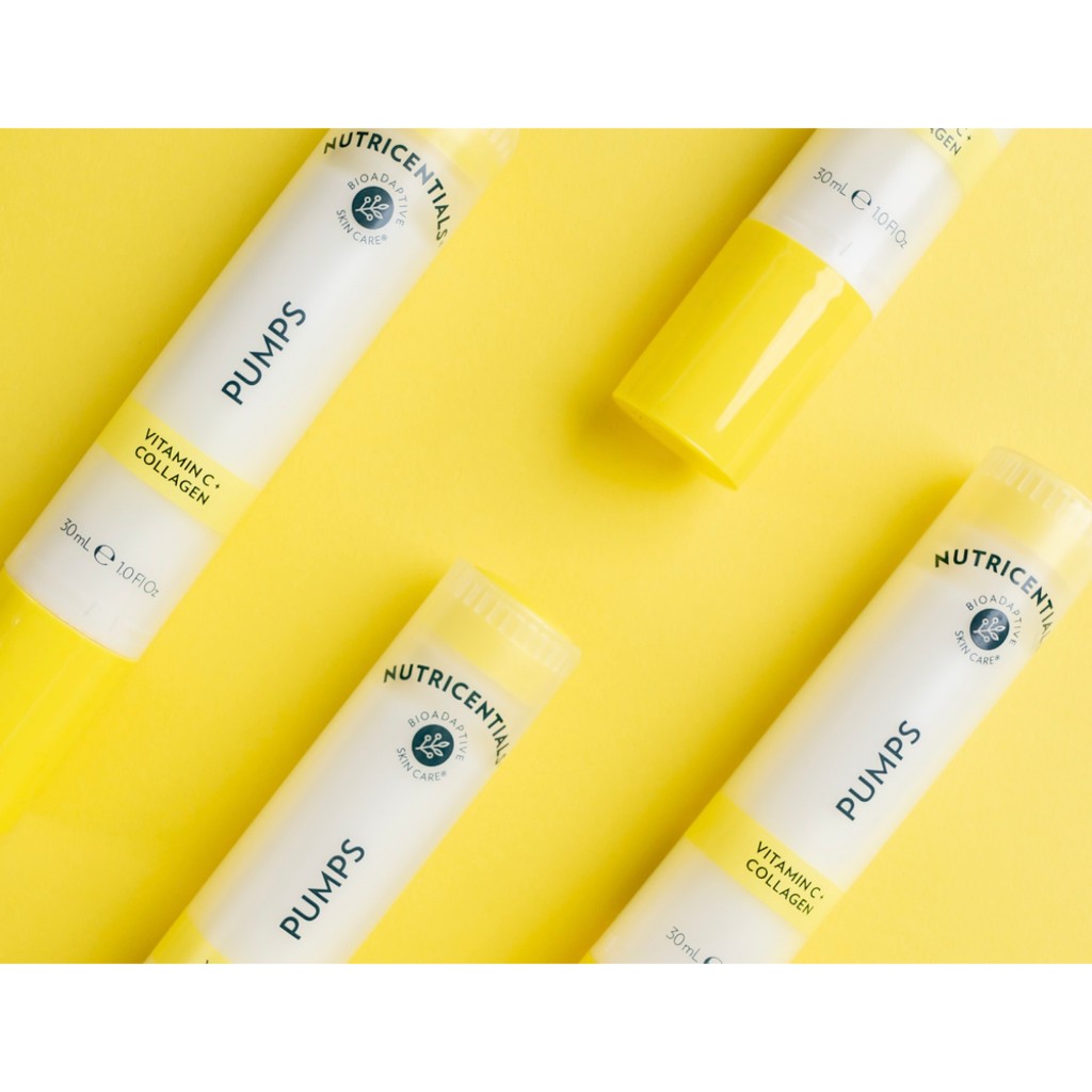 Tinh chất Vitamin C+Collagen Pump mầu vàng Nuskin 30ml