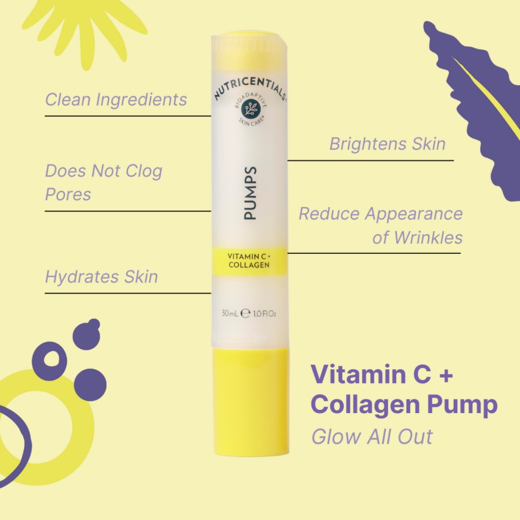 Tinh chất Vitamin C+Collagen Pump mầu vàng Nuskin 30ml