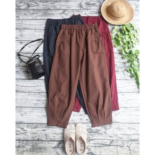 Quần harem họa tiết caro nhỏ