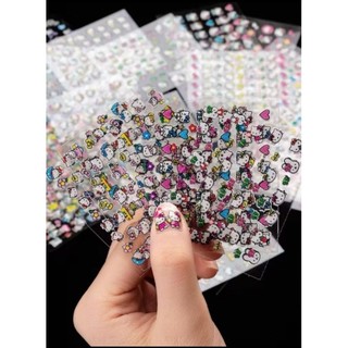 Set 5 miếng dán sticker móng tay hoặc đồ vật đáng yêu cho bé