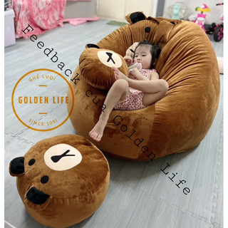 Ghế lười hạt xốp Gấu