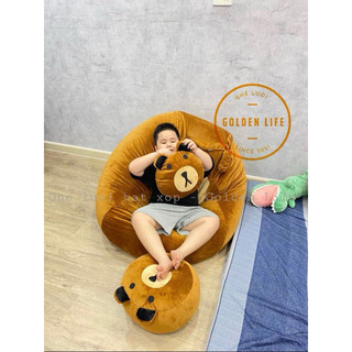 Ghế lười hạt xốp Gấu