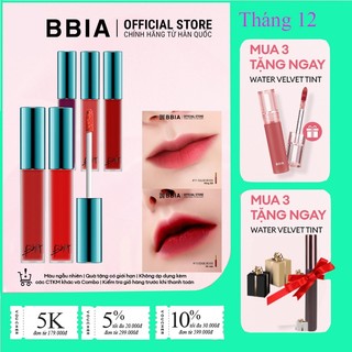 Son kem lì bbia last velvet lip tint version ,1,3 5g bbia 02,03,04,14,15,25