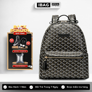 Balo Da EDM Thời Trang Nam Nữ IBAG Cặp Sách Đi Học Chất liệu Da Pu Cao Cấp Balô Da Chống Nước  Đựng Laptop 14 inch