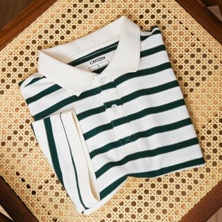 Áo Polo Nam Sọc Ngang Chất Vải Cotton Cao Cấp, Thấm Hút Mồ Hôi, Trẻ Trung, Thanh Lịch - CATIZEN