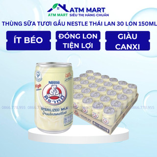 Sữa tươi gấu nestle thái lan thùng 30 lon 150ml hỗ trợ tăng cân tăng chiều cao - atm mart