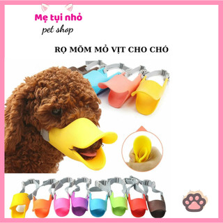 Rọ mõm silicon cho chó, rọ mõm hình mỏ vịt siêu xinh