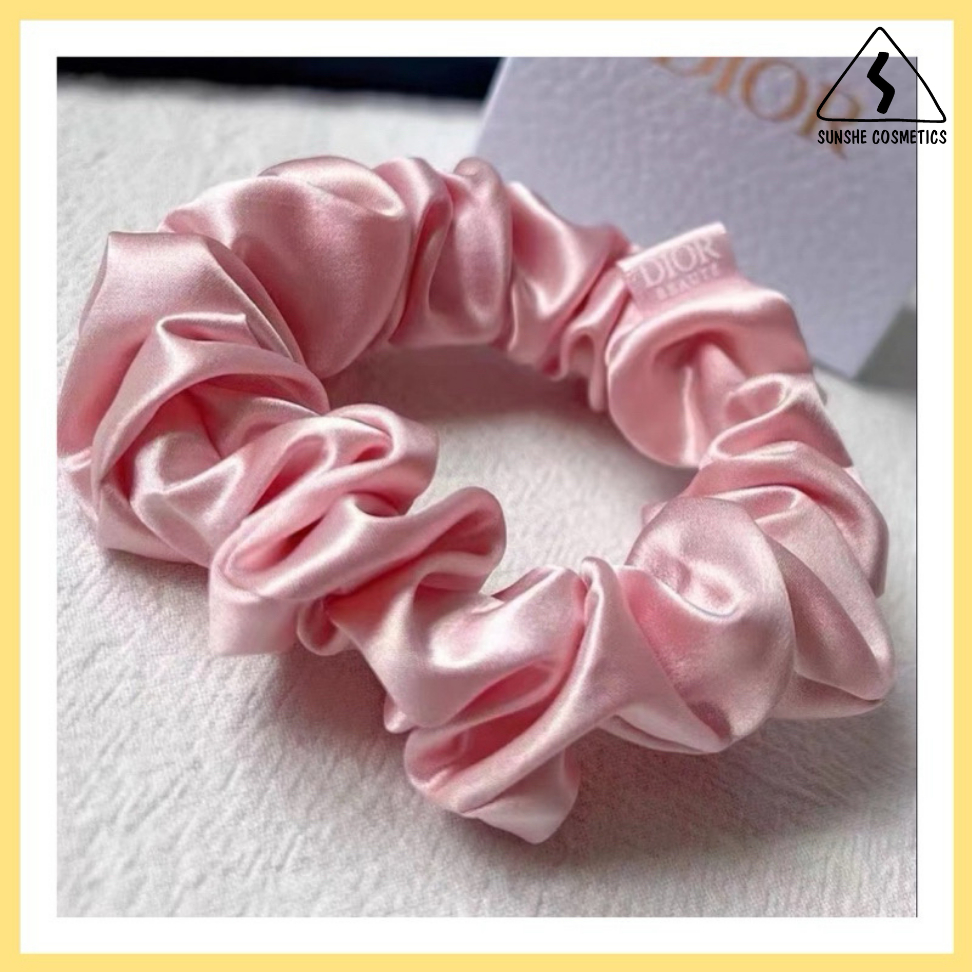 Dây buộc tóc gift DIOR lụa Satin Scrunchies (Fullbox)
