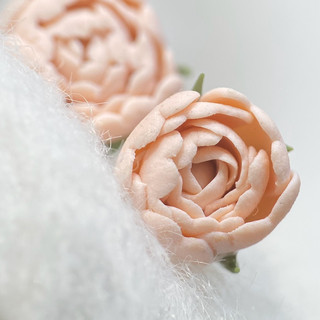 Hoa tai nữ- Khuyên tai đất sét polymer- ROSE