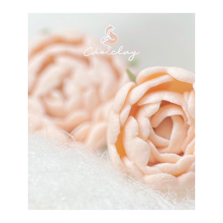 Hoa tai nữ- Khuyên tai đất sét polymer- ROSE