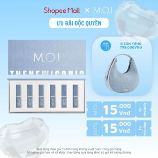 Set 6 Son Môi Lì M.O.I Cosmetics THE NEW ICONIC phiên bản mới 6 thỏi 3g/thỏi