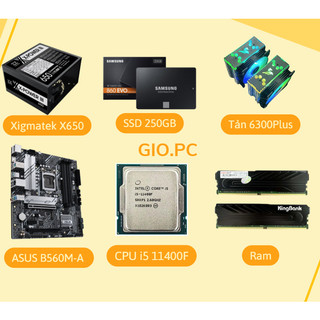 Bộ máy tính để bàn CPU i5 11400F chiến game tầm trung