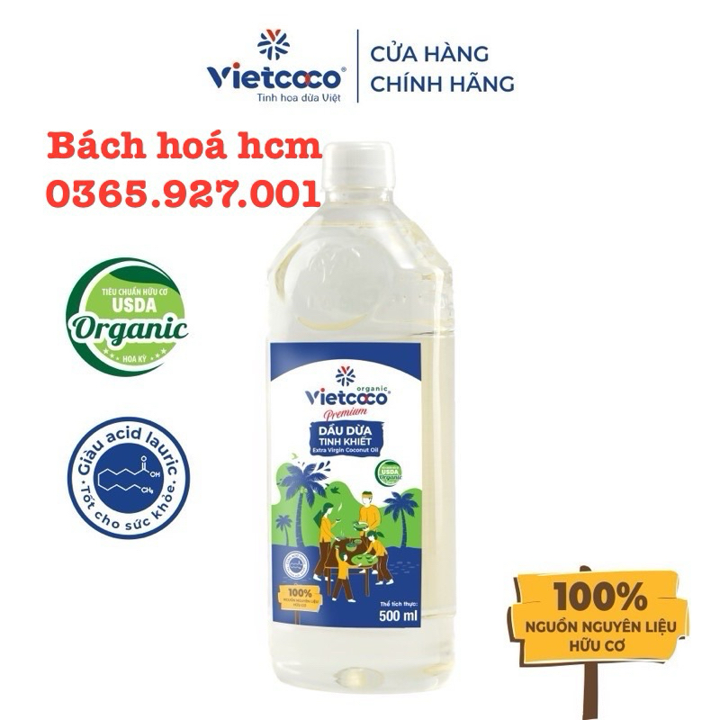 dầu dừa tinh khiết vietcoco 500ml