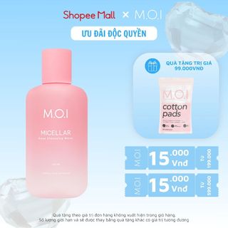 Tẩy trang MOI công nghệ MICELLAR sạch sâu dịu nhẹ 250ml