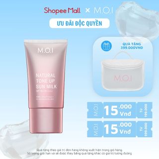 Kem chống nắng Nâng tông M.O.I Natural Tone Up Sun Milk 40ml