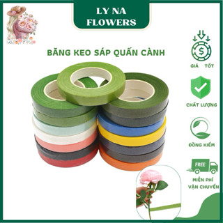 Băng Keo Sáp 30 Yards/ roll 12mm dùng quấn hoa trang trí DIY  - Làm Đồ Trang Trí Handmade Lyna Flowers