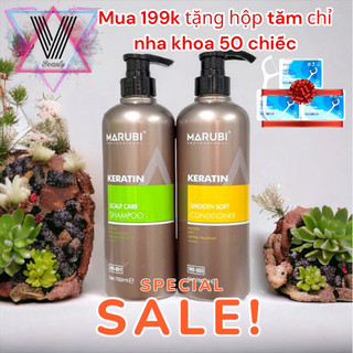 Cặp gội xả Marubi Keratin 750ml và 1000ml chính hãng