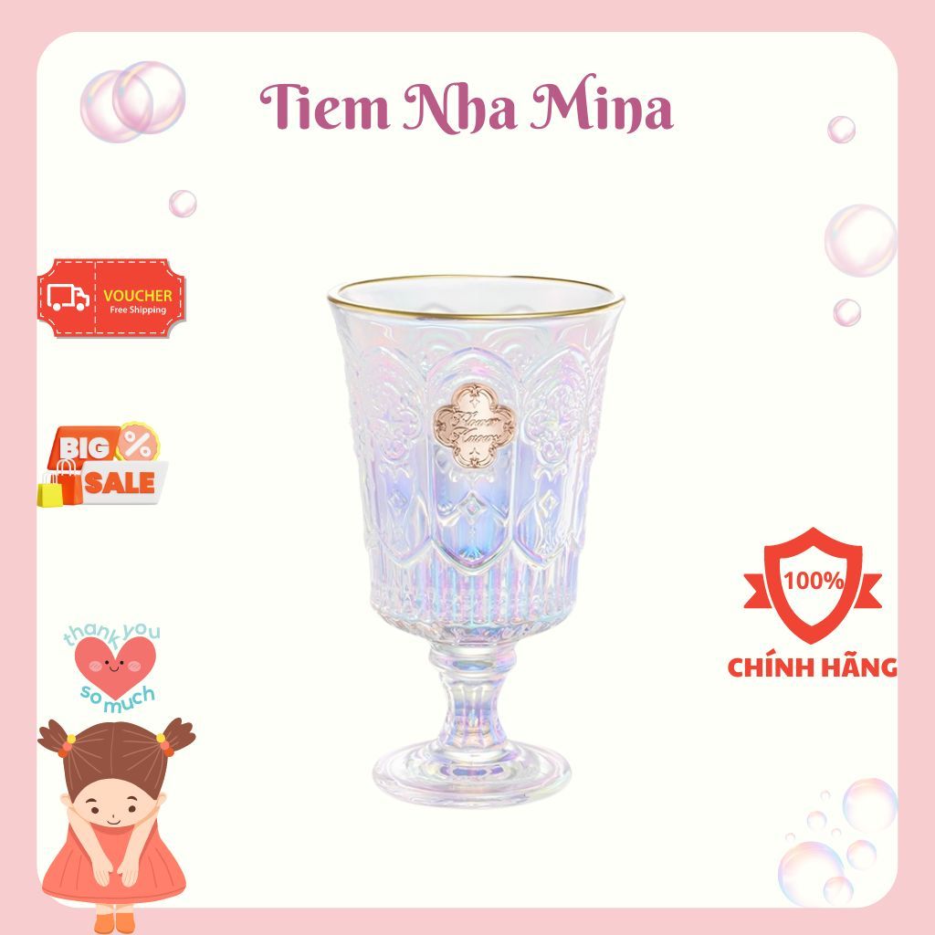 Ly thủy tinh FOWER KNOWS cốc HOA BIẾT phiên bản thiên sứ