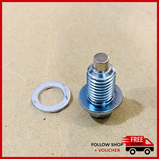 Ốc xả nhớt xe máy, ốc rốn dầu 12ly có nam châm