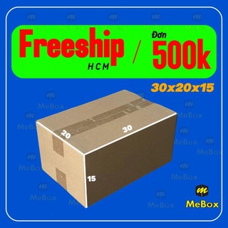 thùng giấy đóng hàng 30x20x15 bộ 50 xả kho