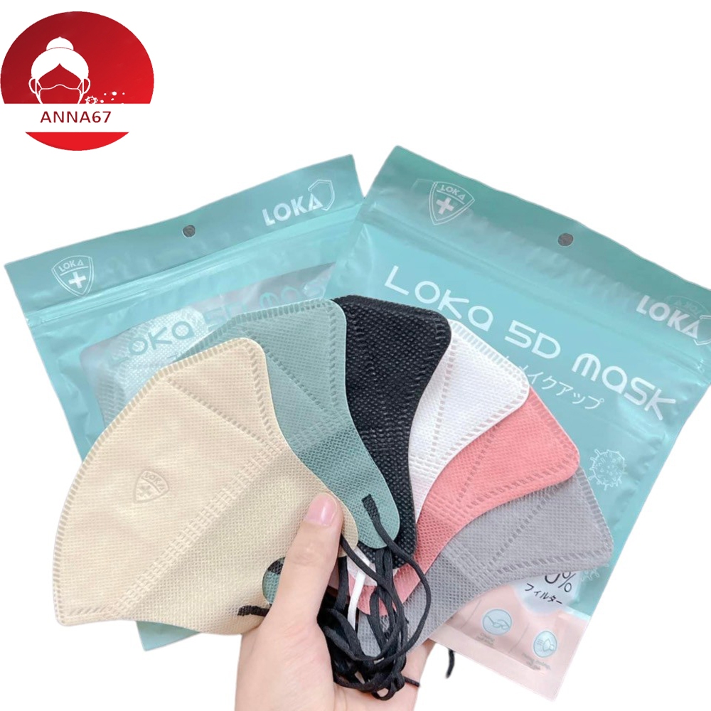 [300 cái] Khẩu trang 5D Loka mask  mỏng nhẹ - AnNa..