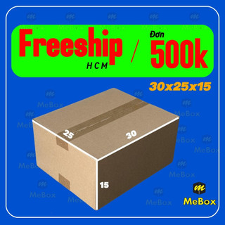 hộp carton đóng hàng 30x25x15 bộ 20