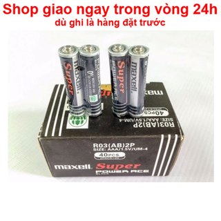 Bộ 10 Viên Pin Tiểu Maxell Super AAA (3A) 1.5V