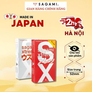 Bao cao su Sagami Super Thin + Bao cao su kéo dài thời gian quan hệ Sagami Fee Long