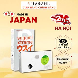 Bao cao su Sagami Super Thin + Bao cao su Sagami Exceed2000