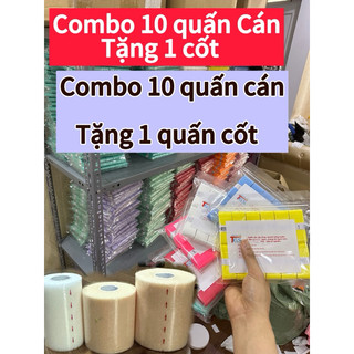 Vỉ 10 chiếc quấn cán cầu lông - Tennis chất liệu da super PU, siêu bám dính, siêu êm.